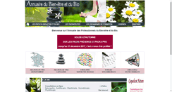 Desktop Screenshot of annuaire-bien-etre.net