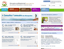 Tablet Screenshot of annuaire-bien-etre.info